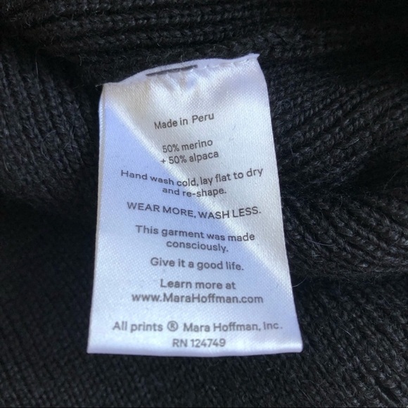 NWOT MARA HOFFMAN Sz M AZALEA RIBBED BELTED ALPACA - Picture 4 of 8